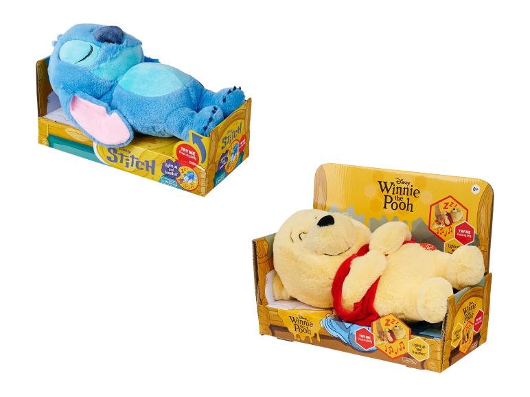 SIMBA Disney Einschlafhilfe Plüschtiere, Stitch und Winnie Puuh.