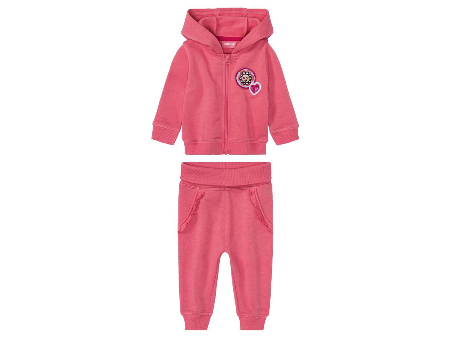 lupilu® Baby Jogginganzug (pink, 74/80) | 04055329027210