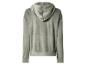 Damen-Hoodie aus grünem Samt, Rückansicht