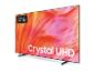 UHD-Fernseher mit lebendigem Farbdisplay, mit den Texten „Made for Germany“ und „Crystal UHD“.