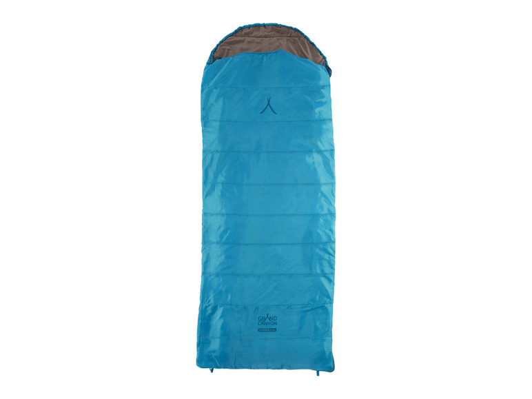 Ein blauer Schlafsack von Grand Canyon.