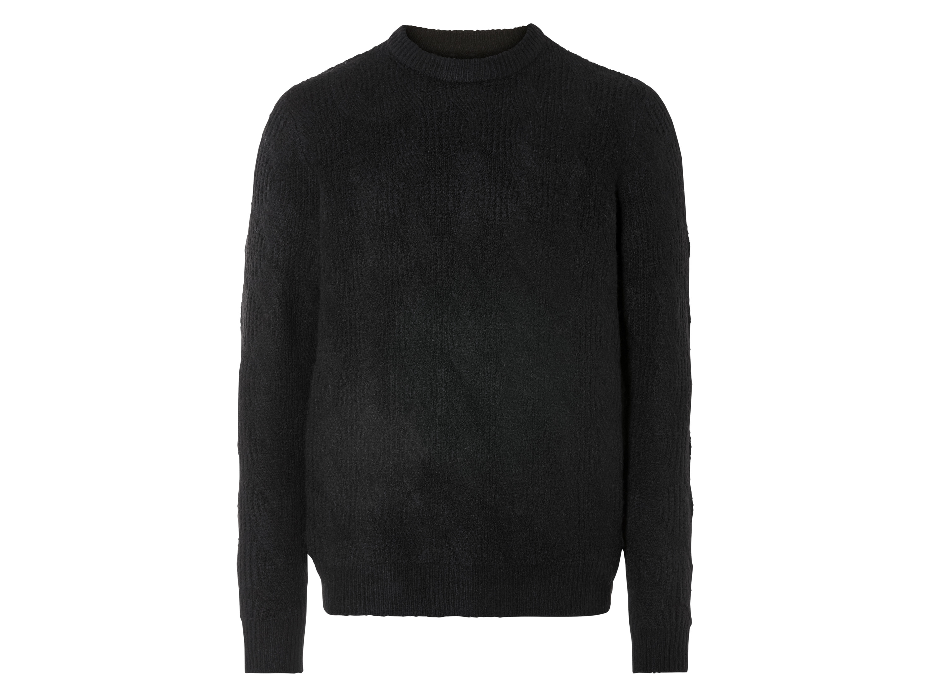 LIVERGY® Herren Pullover Grobstrick (Schwarz, M(48/50))""