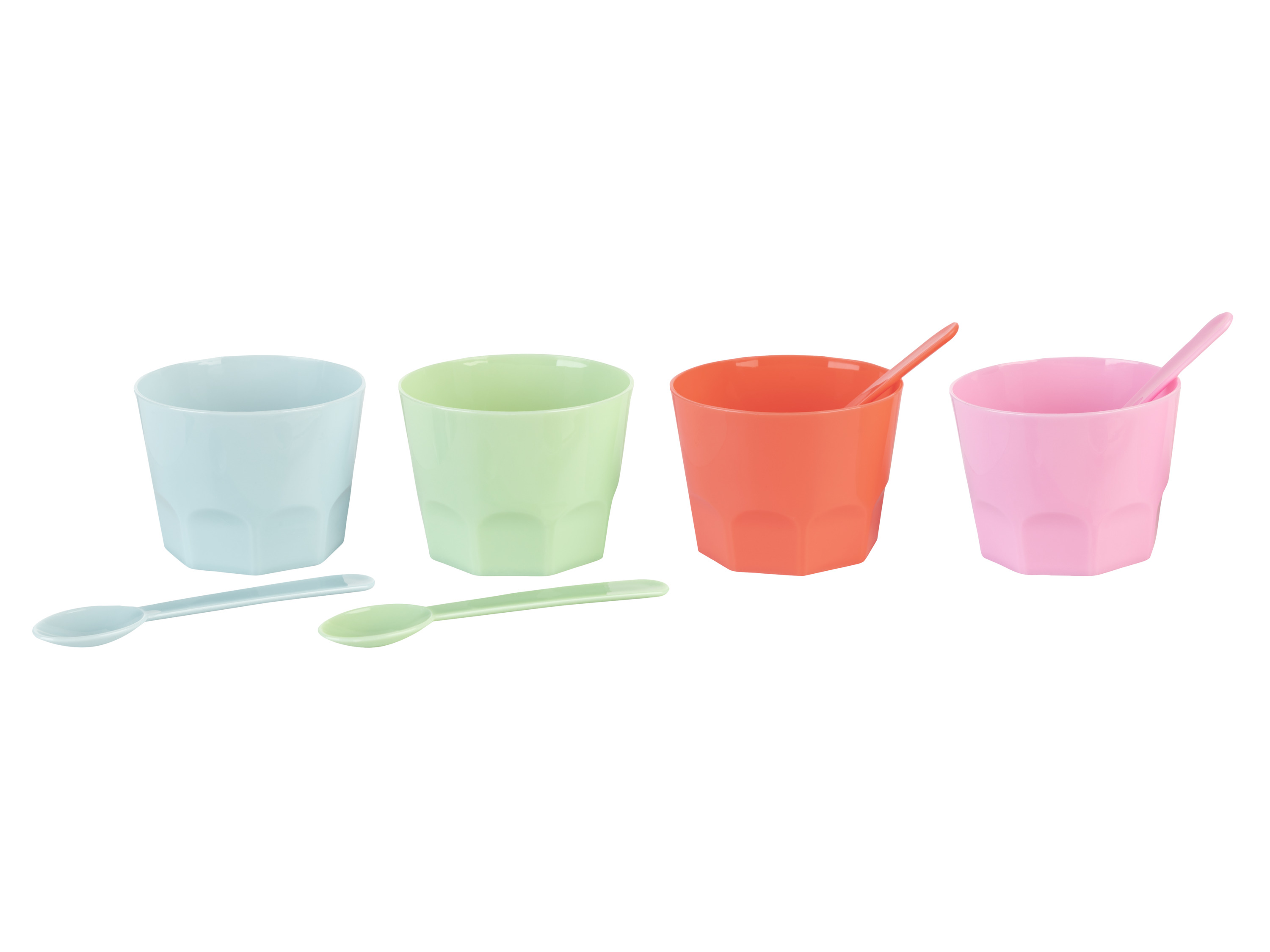 ERNESTO® Eisbecher Kunststoff (Eisbecher mit Löffel/4er Set) | 04335633080638