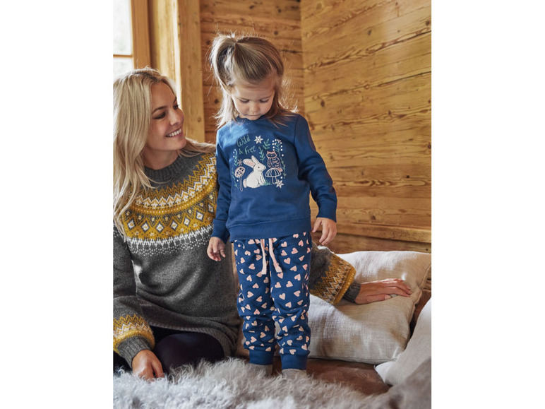 Gehe zu Vollbildansicht: lupilu Kleinkinder Mädchen Sweatanzug mit Baumwolle - Bild 10