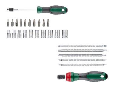 PARKSIDE® Kombi-Schraubendreher-Set / Doppelkopf-Ratschenschraubendreher-Set