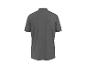 Dunkelgraues Kurzarm-Poloshirt für Herren, Rückansicht.