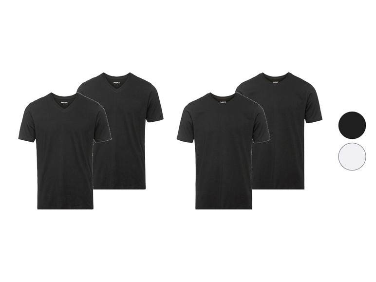 Gehe zu Vollbildansicht: MEXX Herren Unterhemden-T-Shirts, 2 Stück, Regular Fit - Bild 1