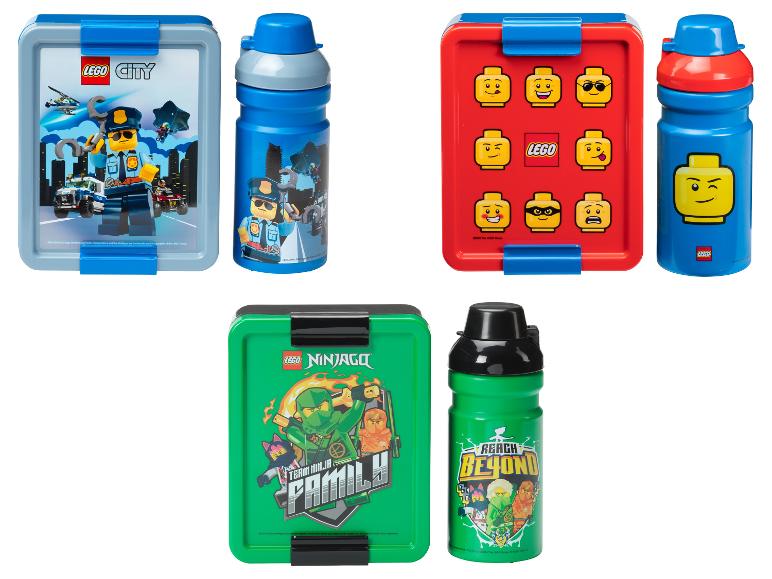 LEGO City und LEGO Ninjago Lunchboxen und Trinkflaschen.