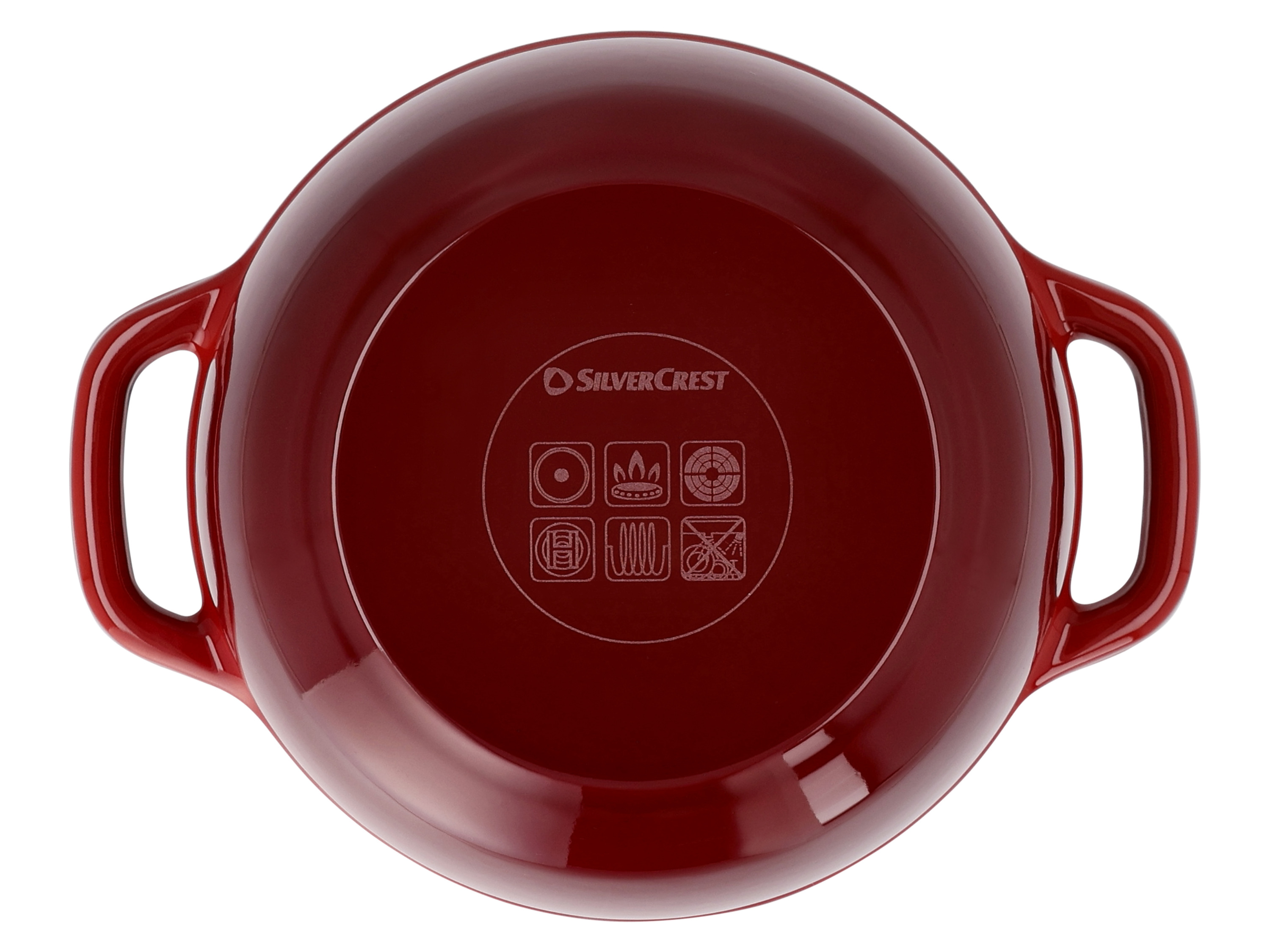 Thumbnail - SILVERCREST® Premium-Gusseisentopf, mit Drop-System 16 cm / 1,3 Liter (Rot)