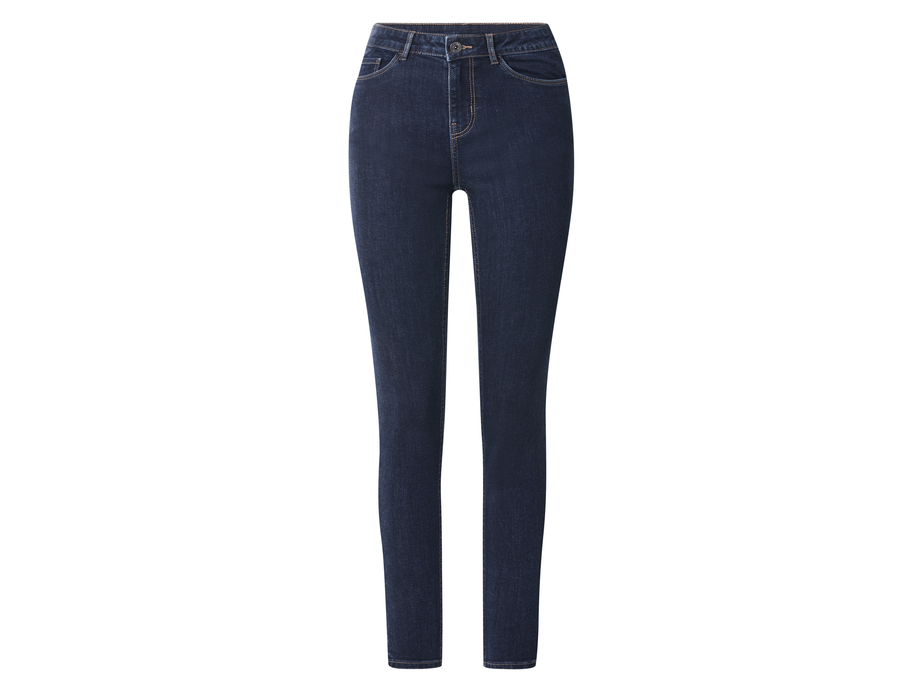 ESMARA® Damen Jeans, Skinny Fit, normale Leibhöhe (Dunkelblau, 42)