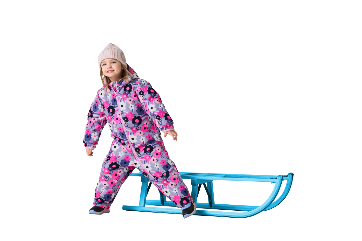 LUPILU® Baby Kleinkinder Schneeoverall (lila/rosa, 98/104) – Bild 2 von 4