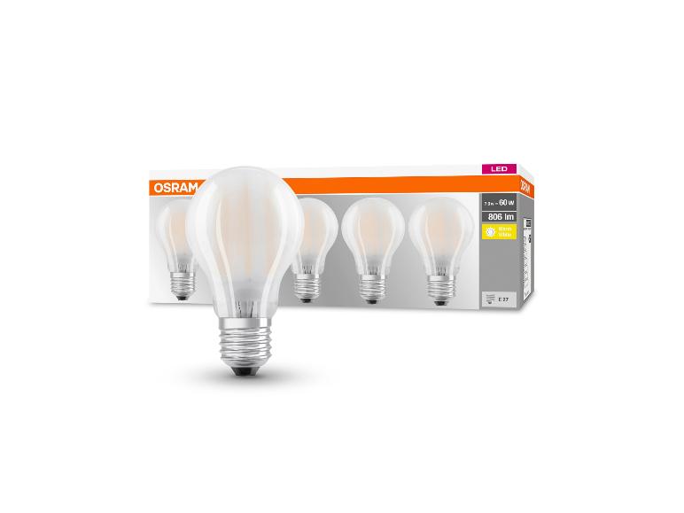 LED-Glühbirnen, 7.0W = 60W, 806 lm, Warmweiß, E27