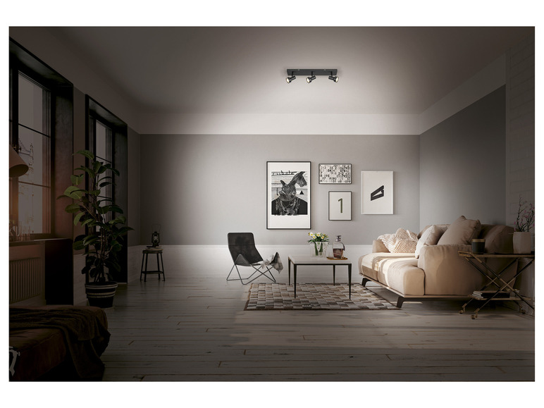Gehe zu Vollbildansicht: LIVARNO home LED-Deckenleuchte, 3 flammig, 4,8 W - Bild 10