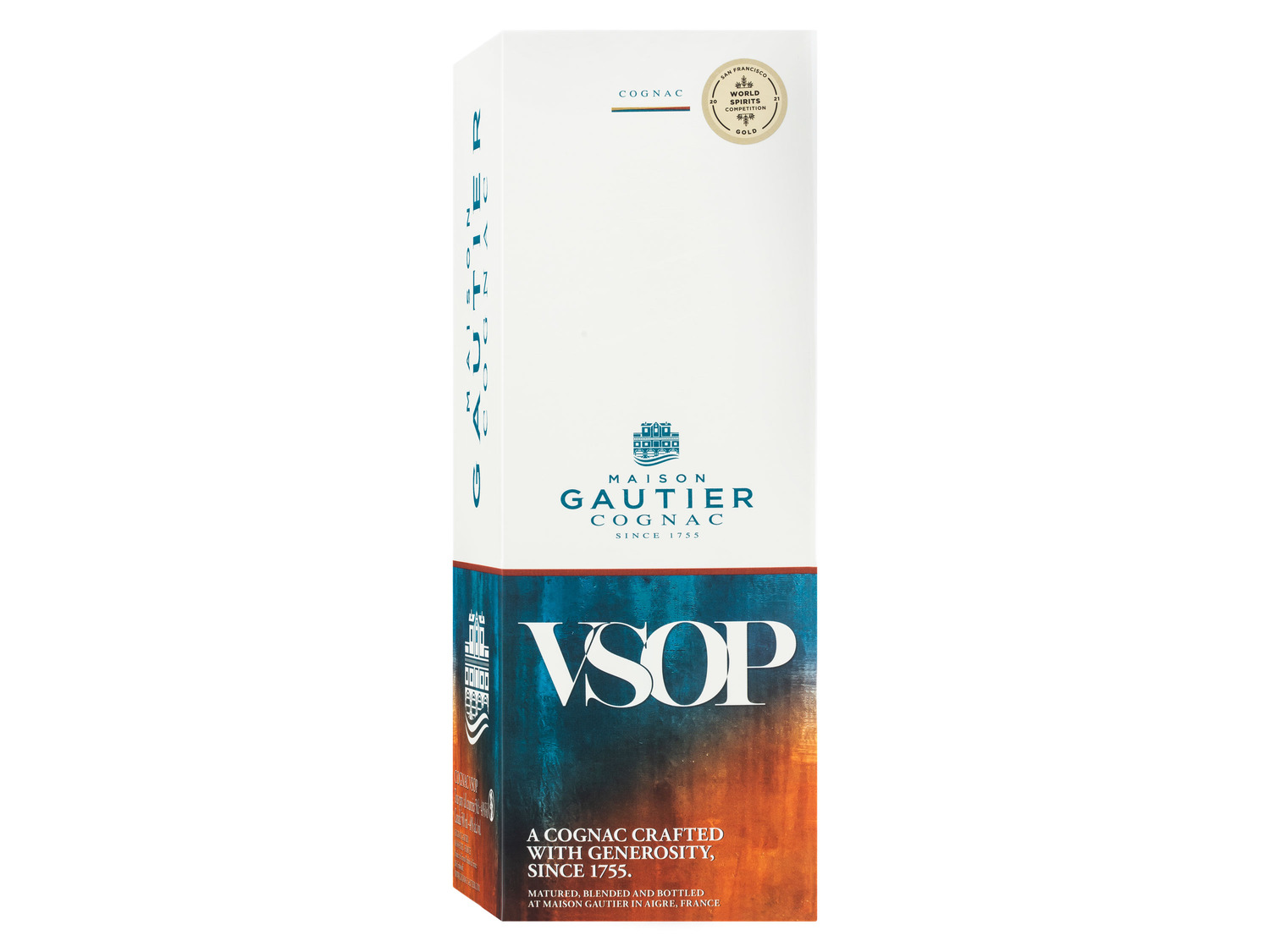 Gautier Vol mit Maison VSOP Geschenkbox Cognac 40%