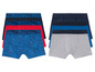 Drei Jungen-Boxershorts mit technischem Druck.