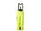 Neon-gelbe Skihose mit schwarzen Hosenträgern