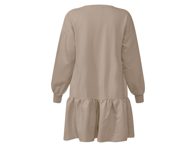 Gehe zu Vollbildansicht: esmara Damen Sweatkleid mit Rundhalsausschnitt und überschnittenen Schultern - Bild 4
