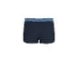 Dunkelblaue Herren-Boxershorts mit blauem Bund.
