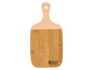 Ein Schneidebrett aus Holz mit Griff von Russell Hobbs.