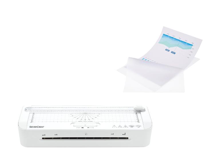 SilverCrest Laminiergerät mit Papier, das ein Diagramm zeigt