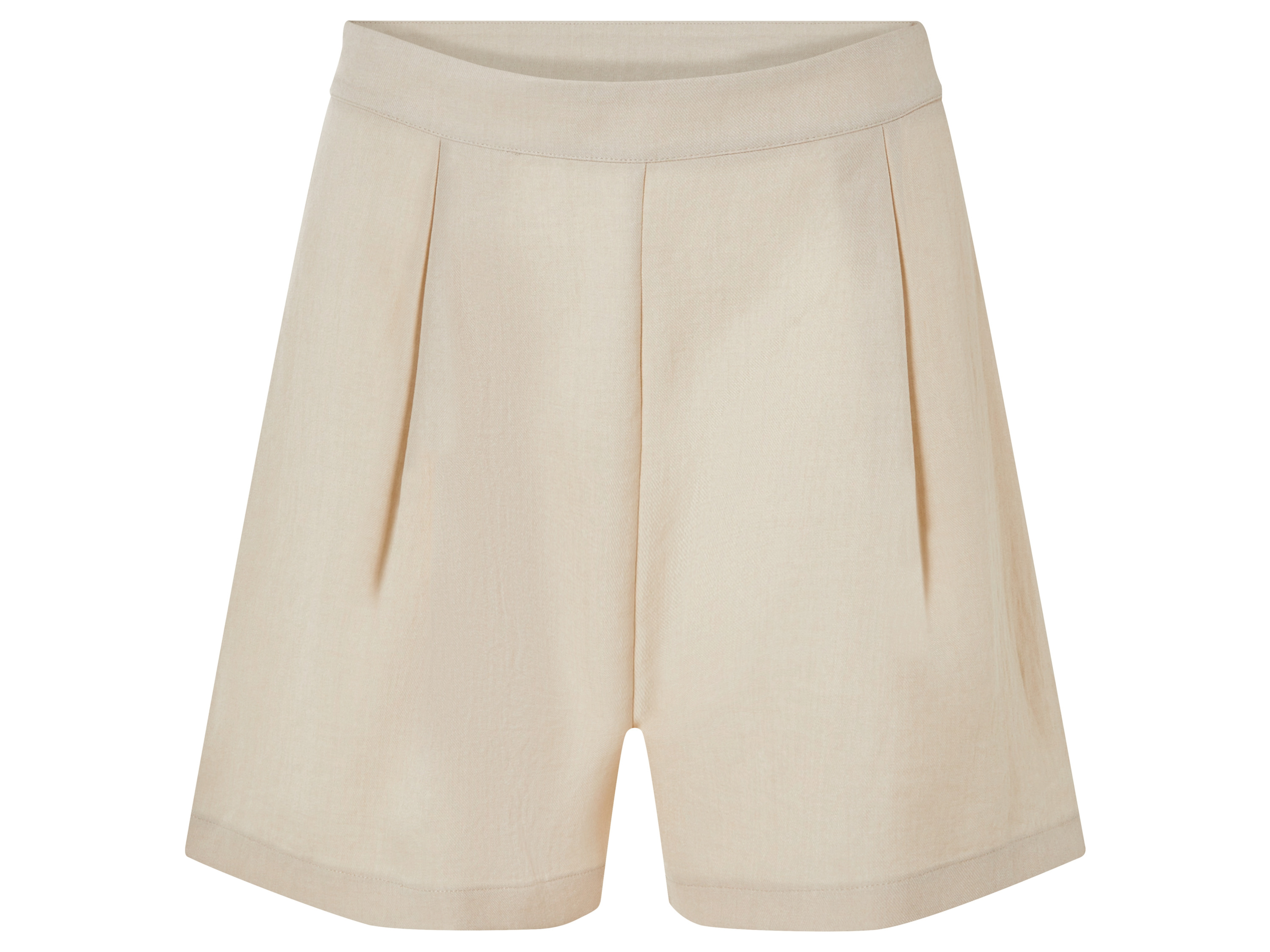 esmara® Damen Short (Beige, 42)““ | modische Falten vorn Schnitt: leger geschnitten Länge: kurz Material: Polyester Pflegehinweis: waschen bei max. 30°C Pflegeleicht nicht bleichen nicht im Wäschetrockner trocknen bügeln bis 110 °C Stufe 1. Kein Bügeln mit Dampf nicht trockenreinigen Größe: 34 – 46 Meine Lidl-Größe – so einfach gehts Einfach den Lidl-Größenrechner besuchen. Für deine Personengruppe und Produktgruppe die gemessenen Körpermaße eintragen und dann den Berechnen-Button betätigen. Schon wird dir deine Größe angezeigt.““