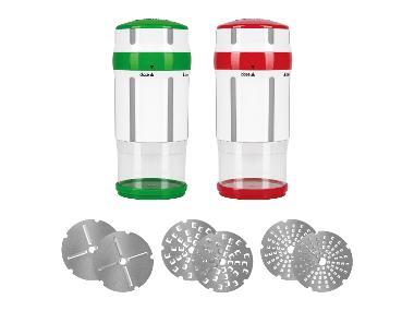 Genius Nicer Dicer Gewürzmühle/Käseschneider »Maestro«, 12-teilig