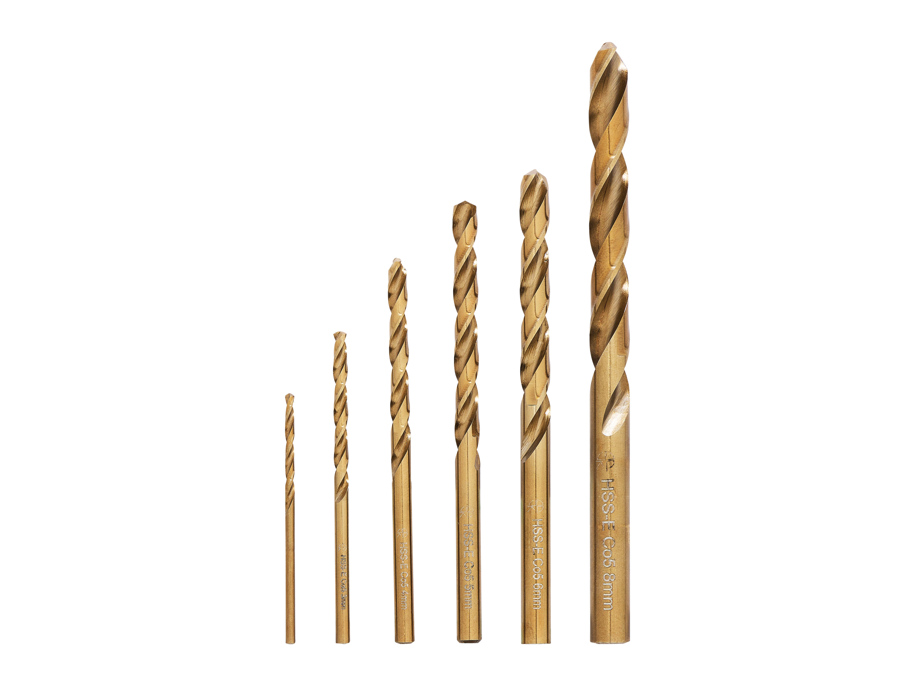 PARKSIDE PERFORMANCE® Stufenbohrer / HSS Bohrer (HSS-Spiralbohrer-Set 6tlg.)““ | bis zu 1 mm starke Materialien wie Stahl und Kupfer Kobaldlegierter HSS-Stahl mit hoher Schnittleistung – ideal für besonders harte Werkstoffe wie Edelstahl Geeignet für alle handelsüblichen Bohrmaschinen und Akkuschrauber Im Vergleich zu Standard-Stufenbohrern von Parkside: höhere Schnittgeschwindigkeit 30 % längere Standzeit 2 Stück Stufenbohrer PSB 1 A1: Zum Bohren in Kunststoff und Aluminium sowie härtere