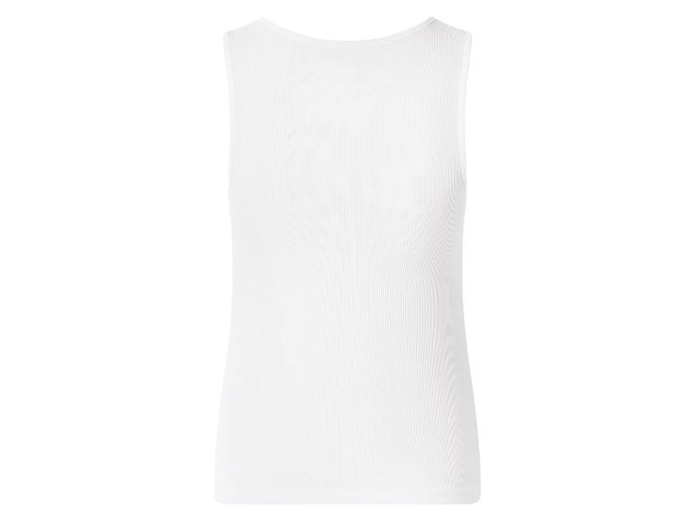 Weißes geripptes Herren-Tanktop, Rückansicht