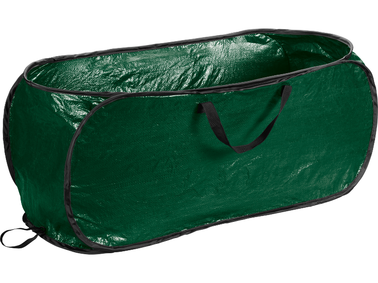 Grüne faltbare Aufbewahrungstasche oder Gartenabfallsack