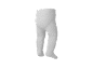 Graue gestrickte Baby-Strumpfhose, Seitenansicht.
