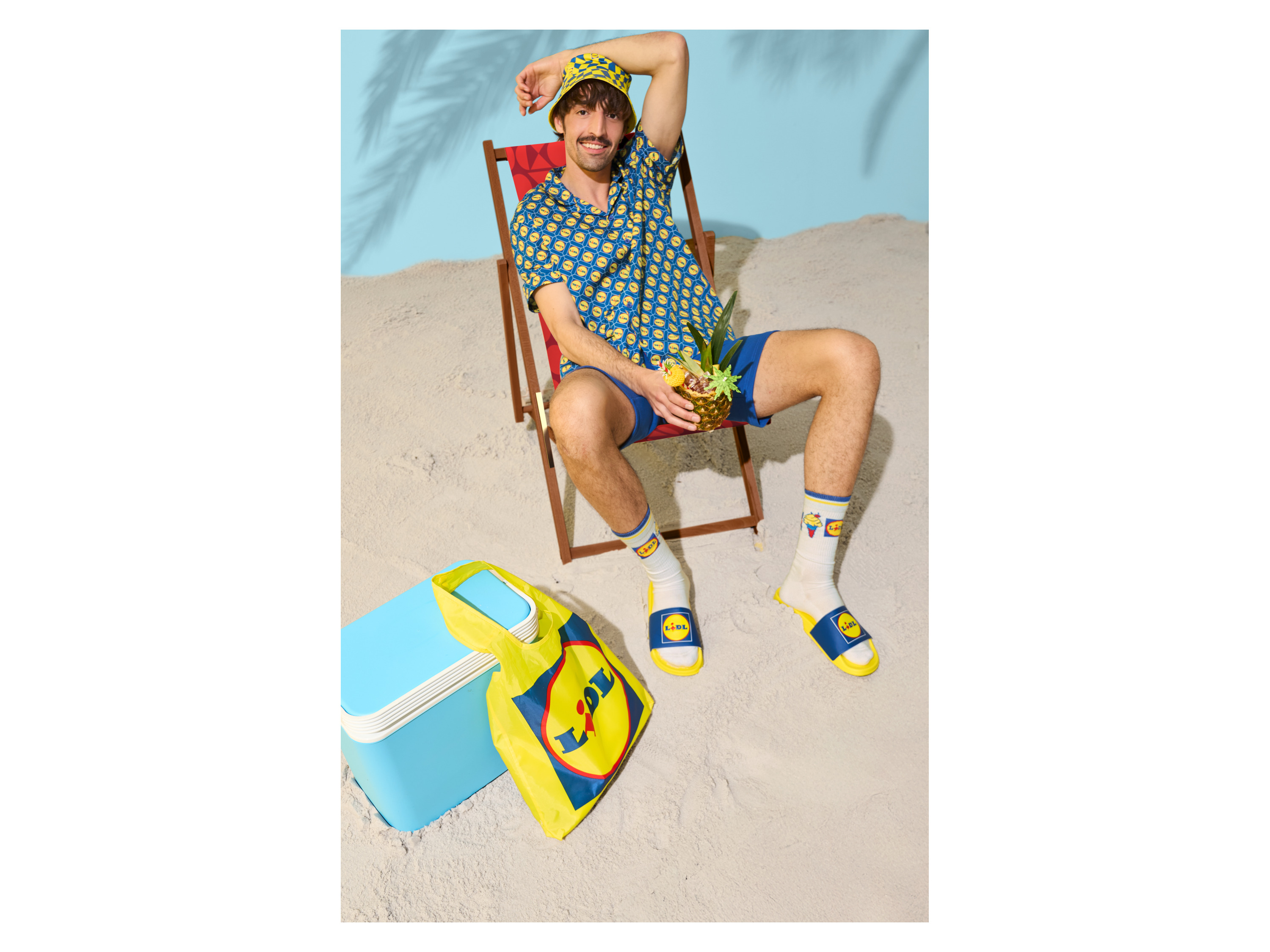 Thumbnail - Herren Sweatshorts Lidl (Blau, M (48/50))