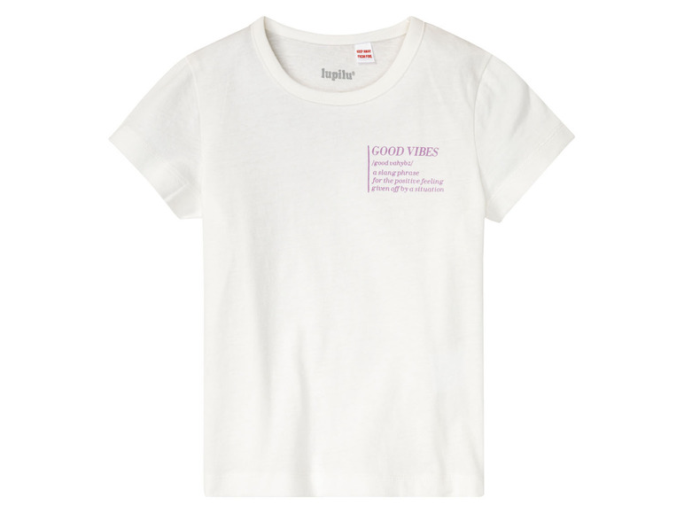Gehe zu Vollbildansicht: lupilu Kleinkinder/Kinder Mädchen T-Shirt, 2 Stück, mit Rundhalsausschnitt - Bild 19