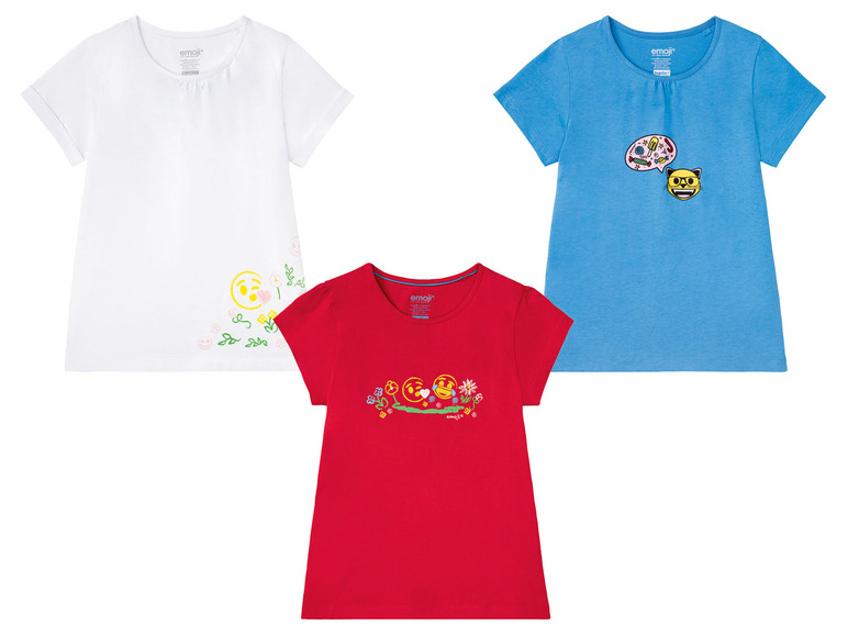 Gehe zu Vollbildansicht: Kleinkinder/Kinder Mädchen T-Shirt, mit coolem Print - Bild 1