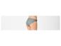 Damen-Slip in Grau-Grün mit Spitzendetails, von hinten gesehen.