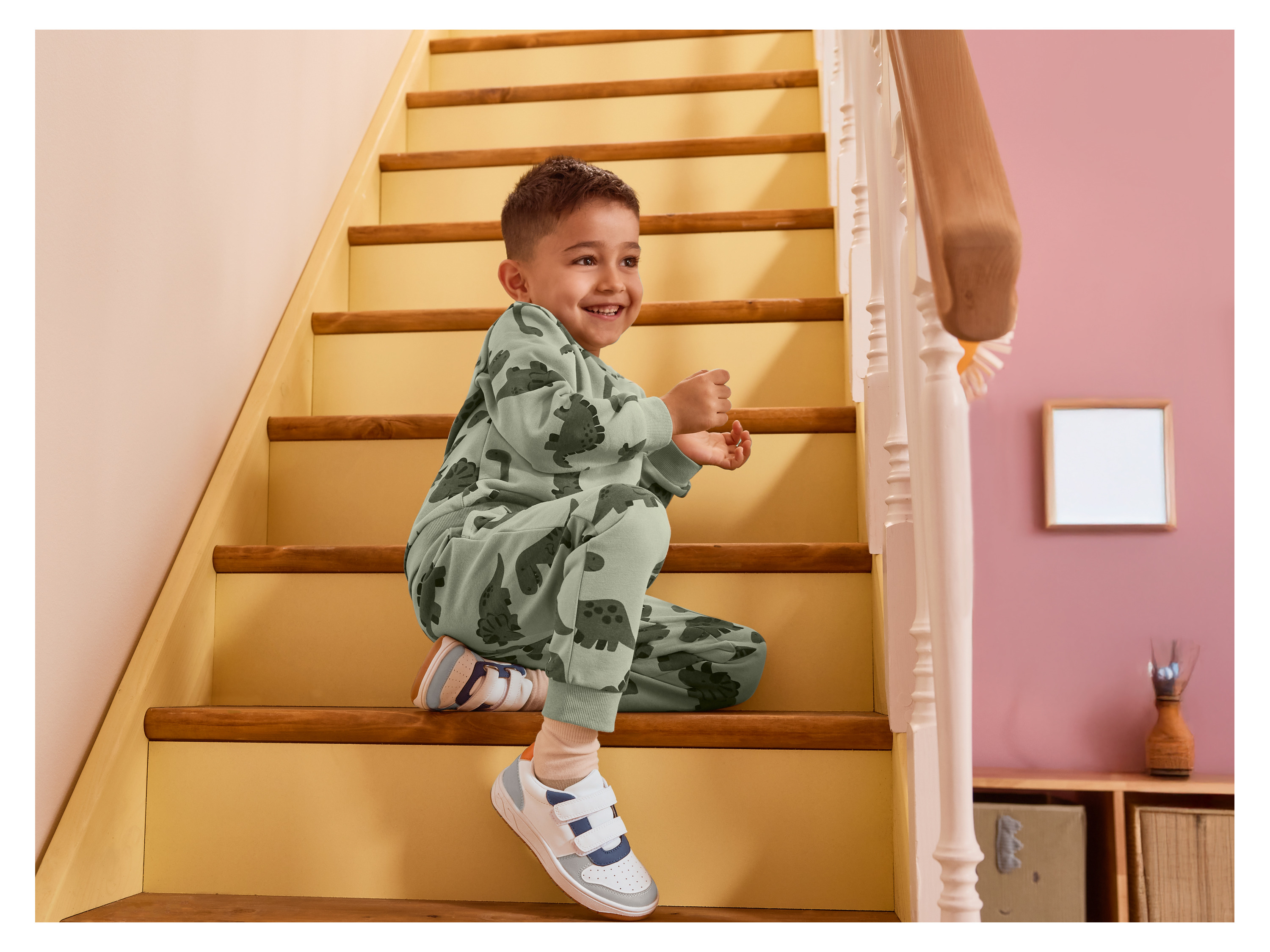 Thumbnail - lupilu® Kleinkinder Mädchen Jungen Sweathose (Grün, 110/116)