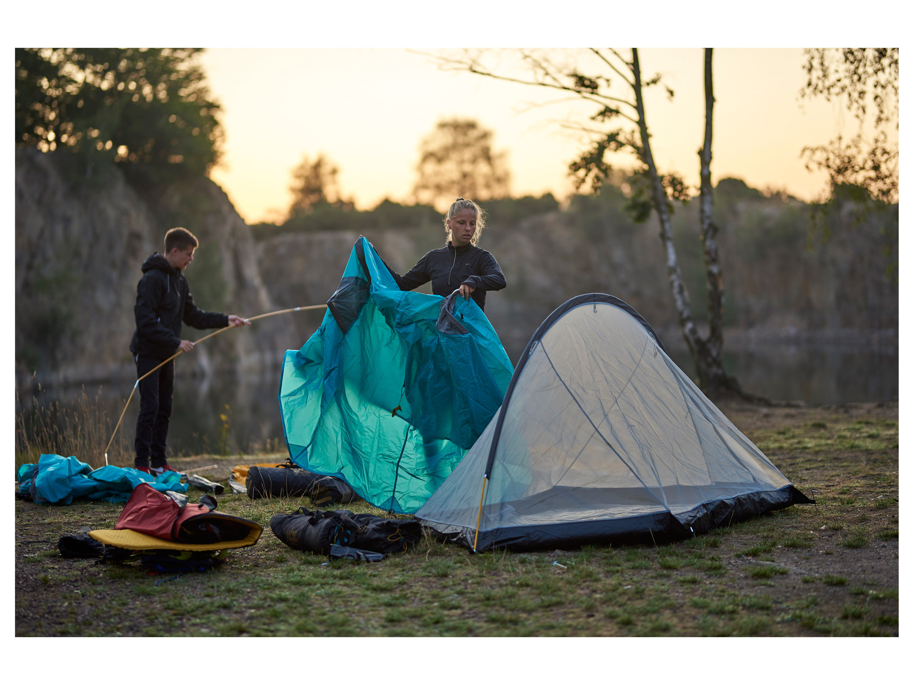 Thumbnail - Grand Canyon Cardova 1 Personen Zelt (Blue Grass)