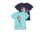 Zwei Disney Arielle T-Shirts: ein türkisfarbenes und ein dunkelblaues.