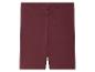 Burgunderfarbene Damen-Radshorts.