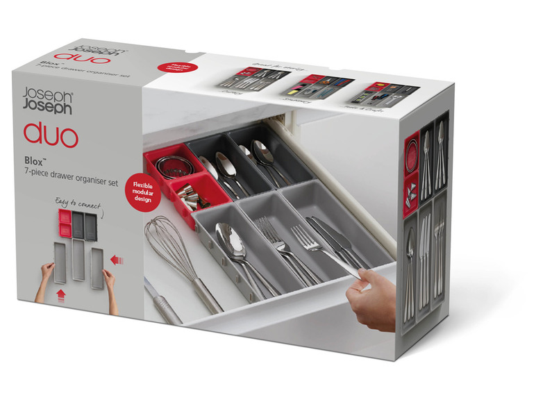 Joseph Joseph Duo Blox Besteck-Schubladen-Organizer-Set