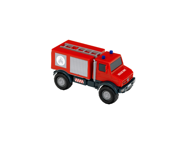 KLEIN Mercedes-Benz Unimog Spielzeug-Feuerwehrauto.