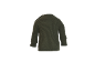 Dunkelgrüner Langarmpullover, Rückansicht