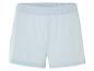 Hellblaue Jersey-Shorts.