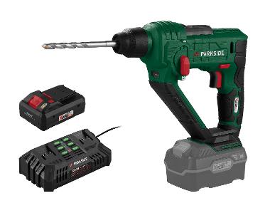PARKSIDE® 20V Akku-Bohrhammer Starterset mit Doppelladegerät