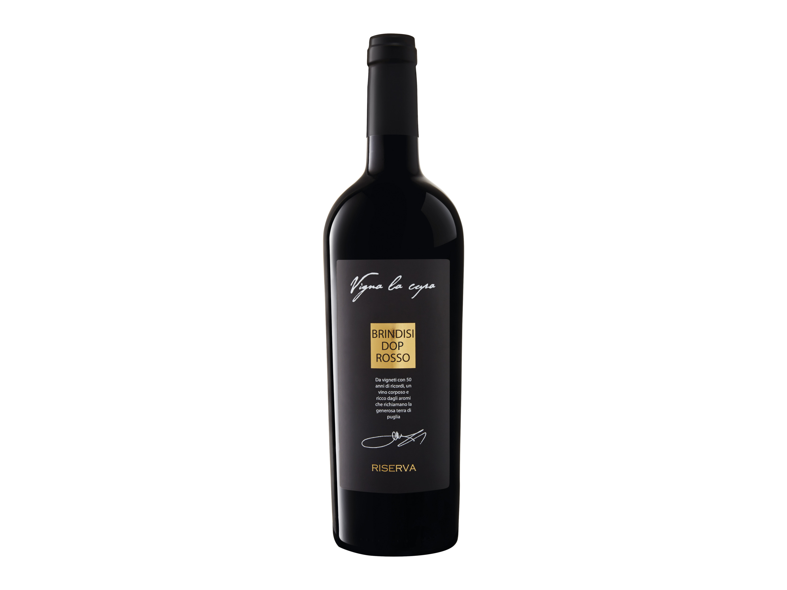 Lidl Wein-Angebot - Vigna La Cupa Brindisi Rosso Riserva DOP trocken, Rotwein 2022