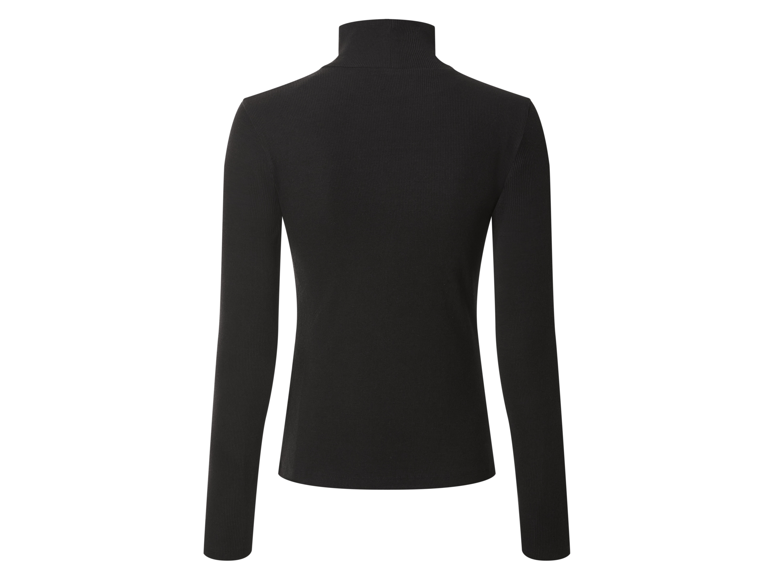 Thumbnail - esmara® Damen Langarmshirt Rollkragen (Schwarz, S(36/38))