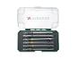PARKSIDE® 6-teiliges Bit-Set mit Farbringen und transparenter Box.