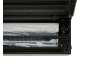 Rollenhalter und integrierter Cutter eines Vakuumierers zum Schneiden der Folie.