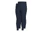 Zwei dunkelblaue Kinderleggings.
