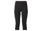 Schwarze, figurbetonte, elastische Damen-Caprihose