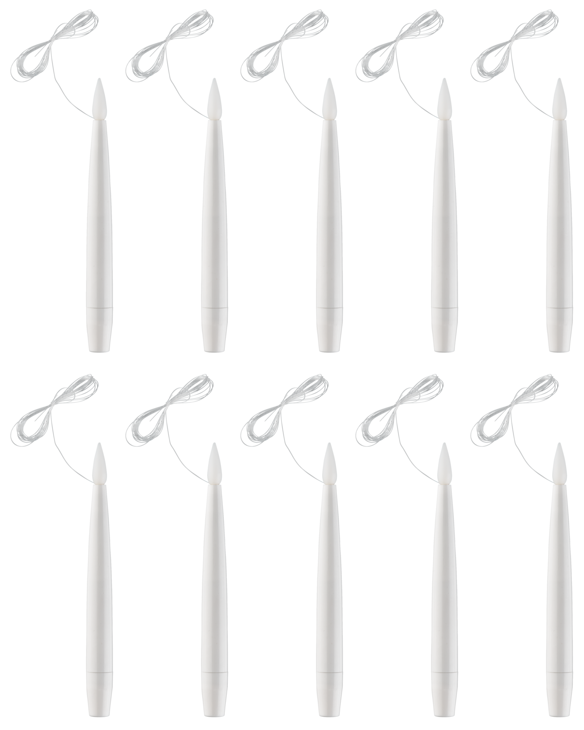 Thumbnail - LIVARNO home Christbaumkerzen hängend LED, mit Fernbedienung (Weiß)